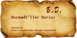 Bockmüller Dorisz névjegykártya